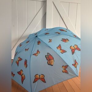 Vintage World Wildlife Foundation Monarch Butterflies Automatic Umbrella